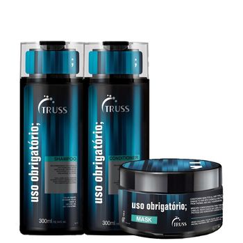 Kit Truss Uso Obrigatorio Cuidados Capilar Diario (3 Produtos)