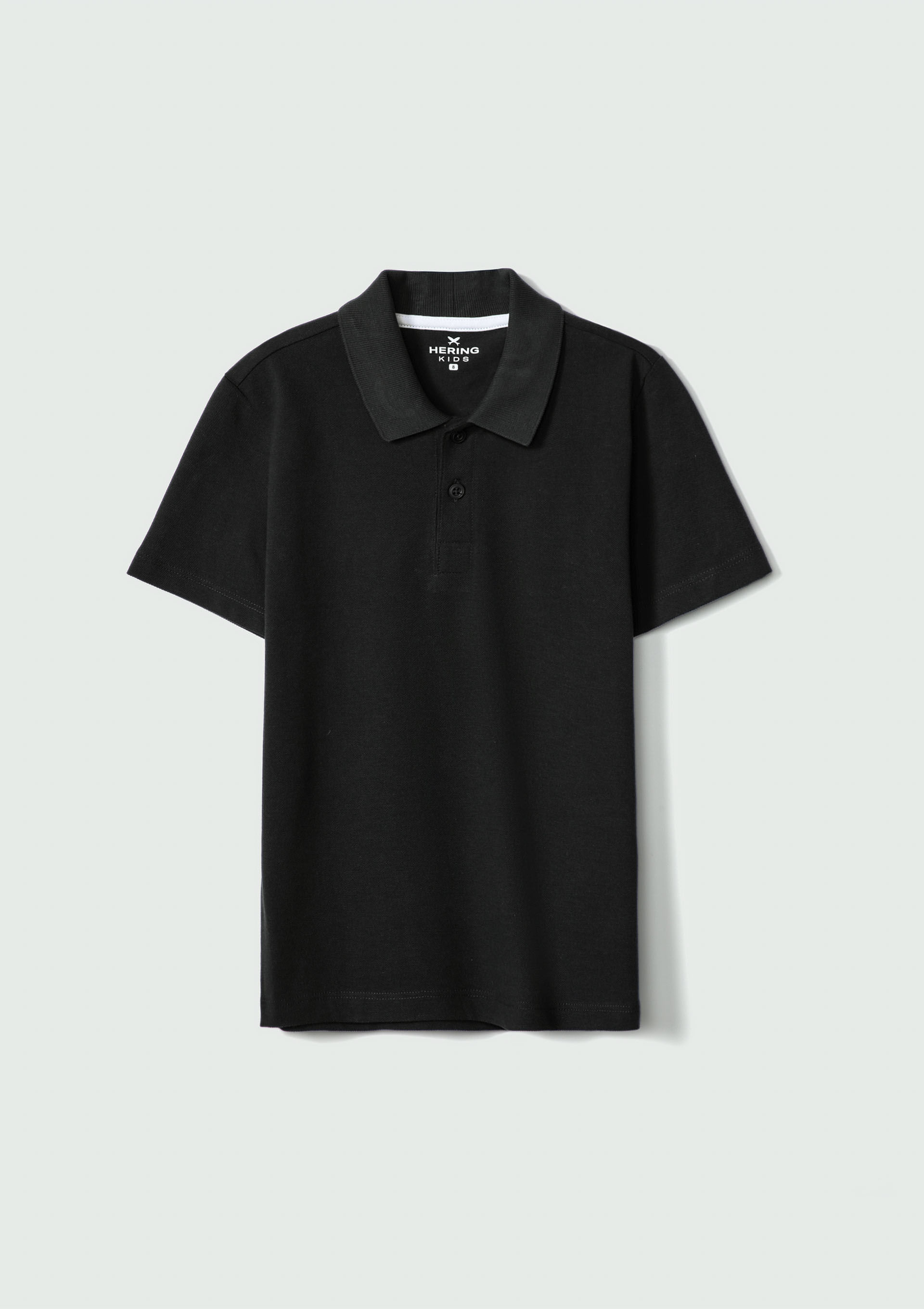 Camisa Polo Básica Infantil Menino Manga Curta Em Piquet