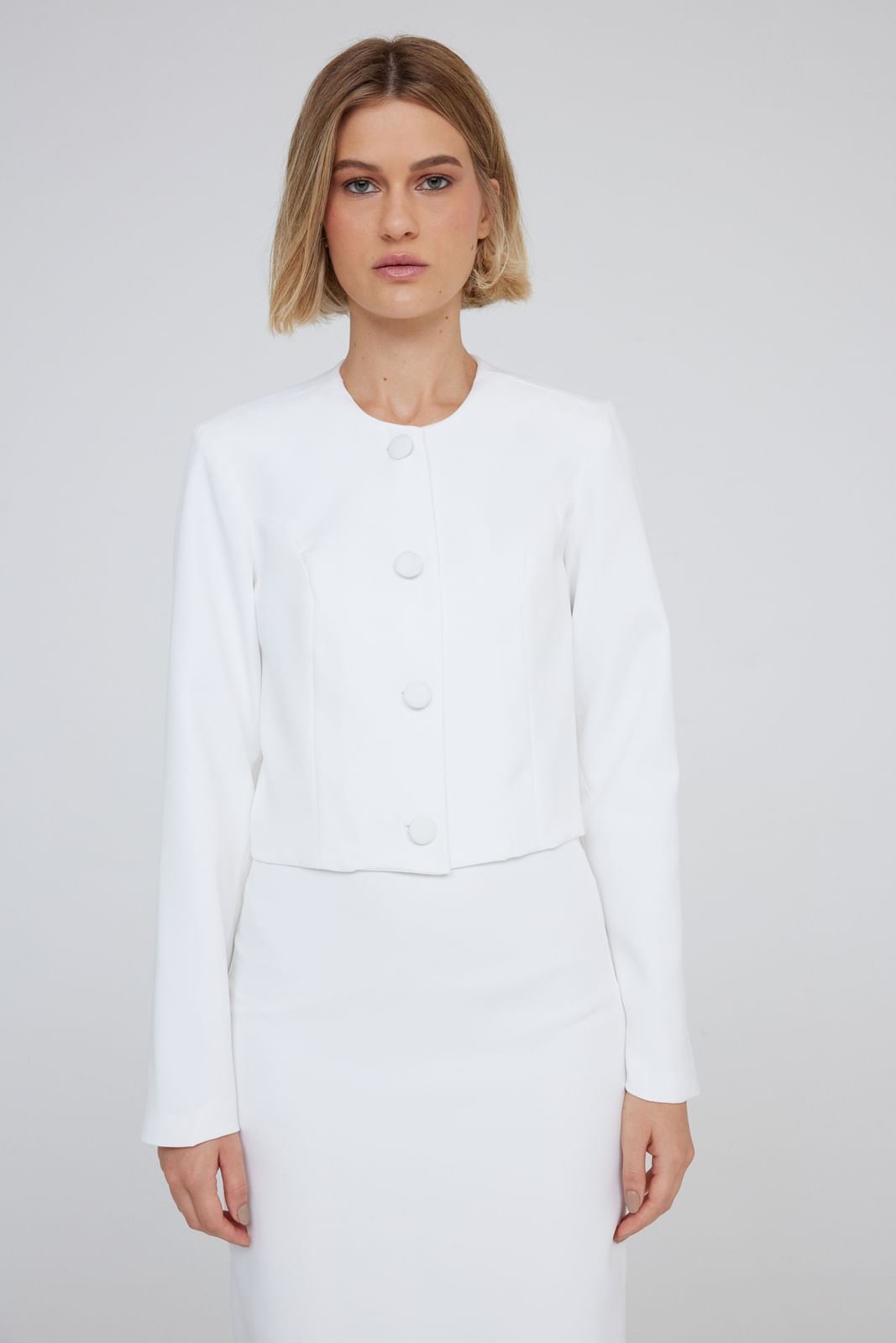 CASACO CROPPED TRAYMON ALFAIATARIA
