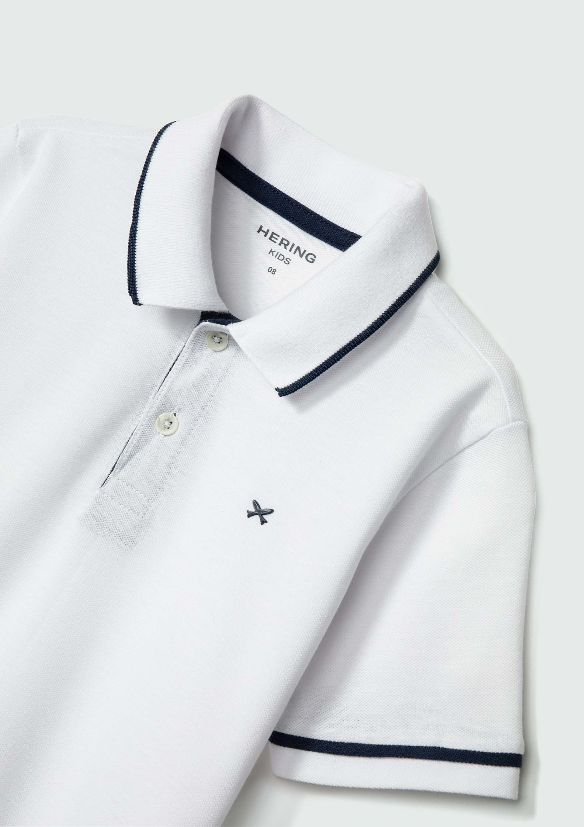 Camisa Polo Básica Infantil Menino Em Algodão