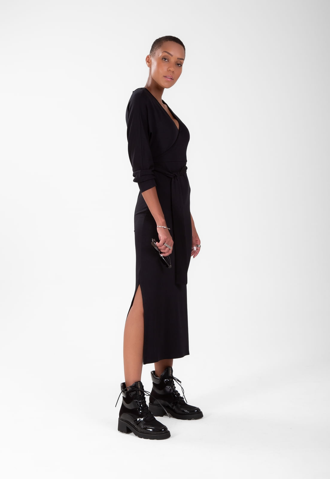 VESTIDO TRAYMON MIDI MANGA LONGA