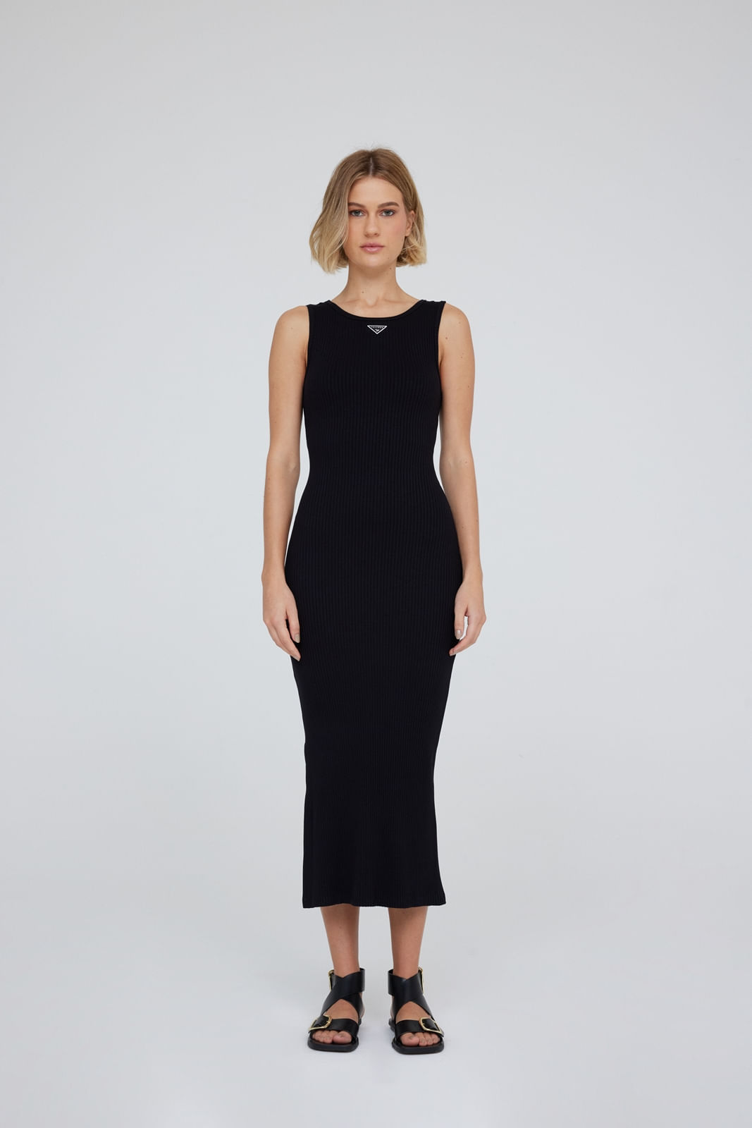VESTIDO MIDI TRAYMON REGATA CANELADO