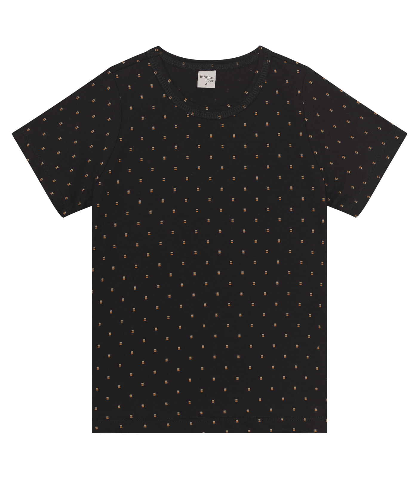 Camiseta Infantil Masculina Coqueiros Infinita Cor Preto