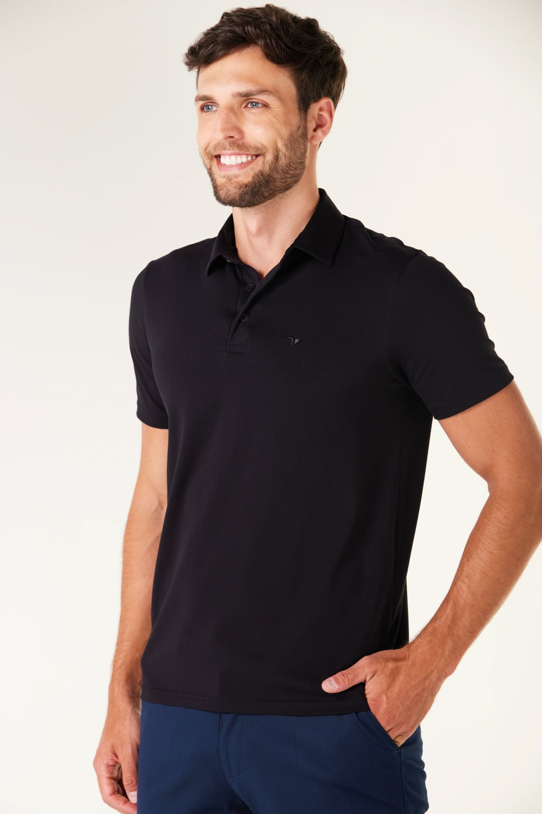 POLO PIMA TRAYMON SLIM COM ELASTANO