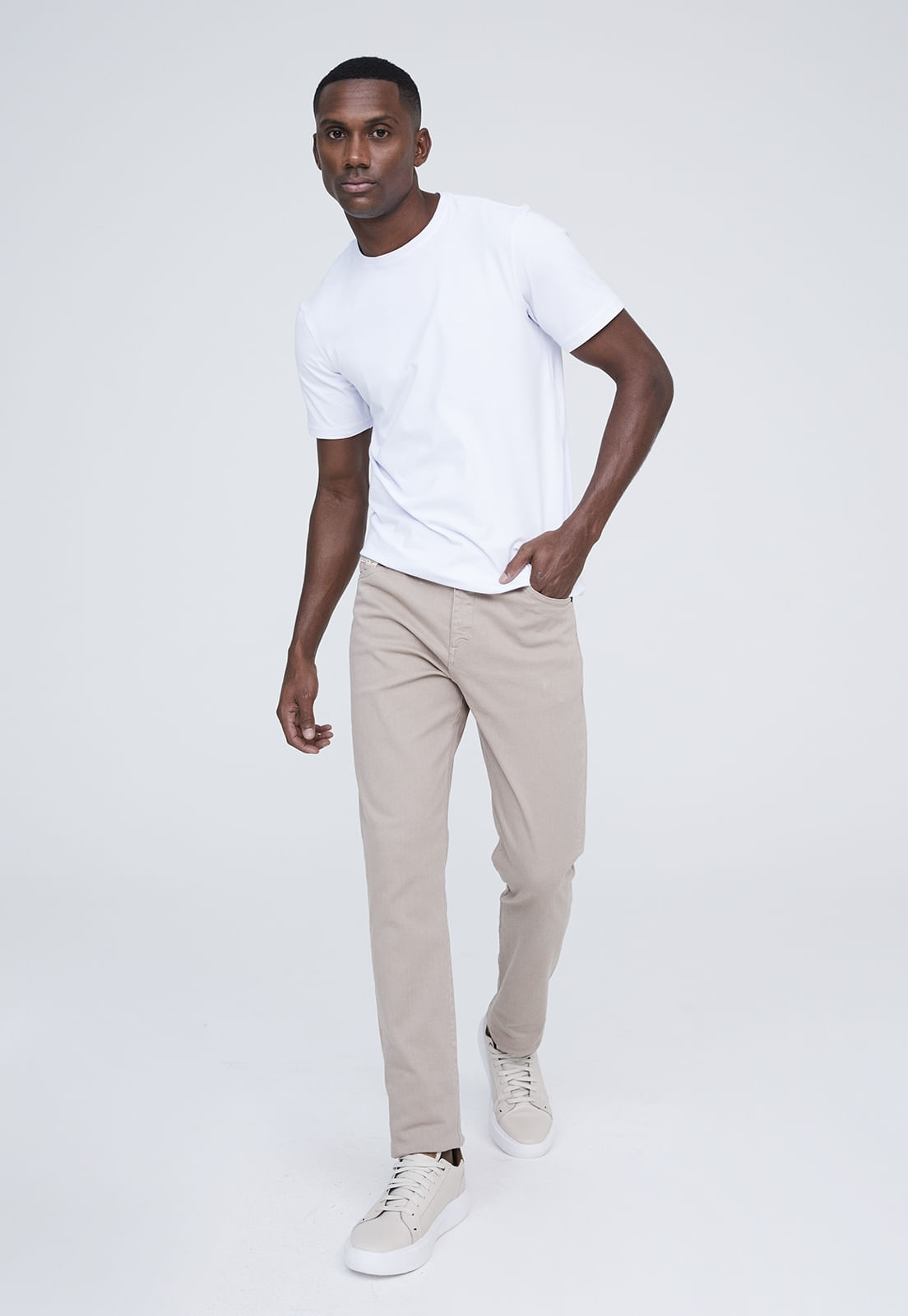 CALÇA SARJA TRAYMON SLIM 5 BOLSOS