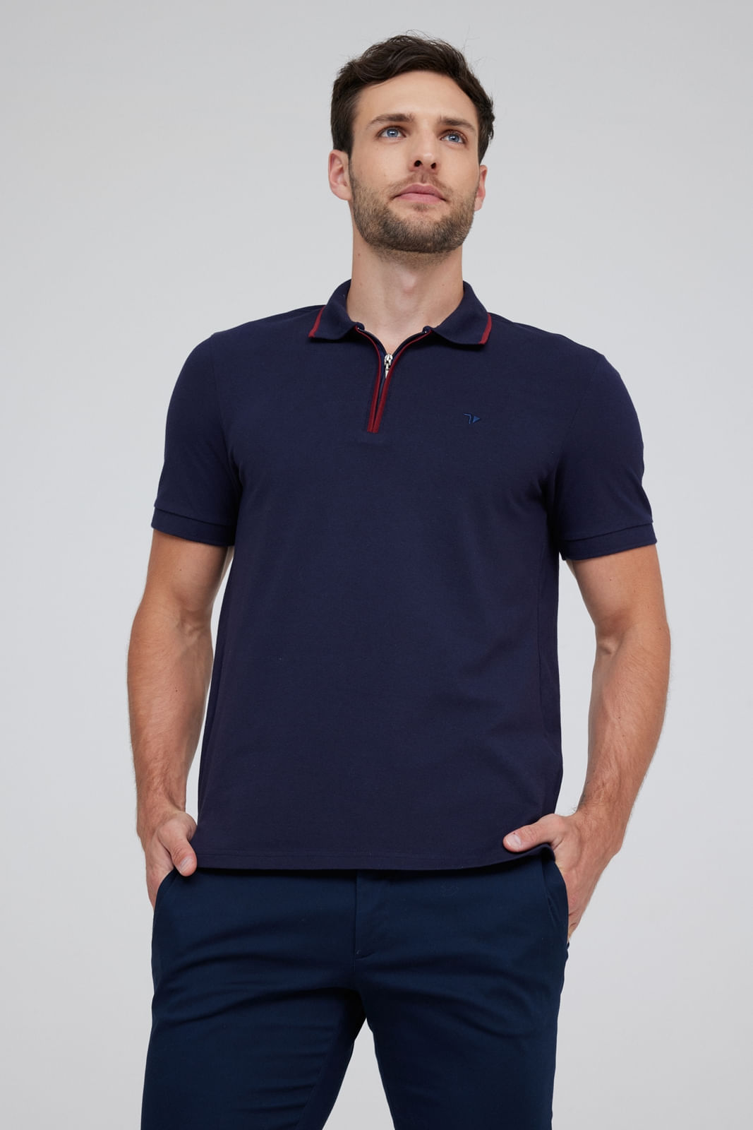 POLO PIQUET TRAYMON SLIM ZÍPER