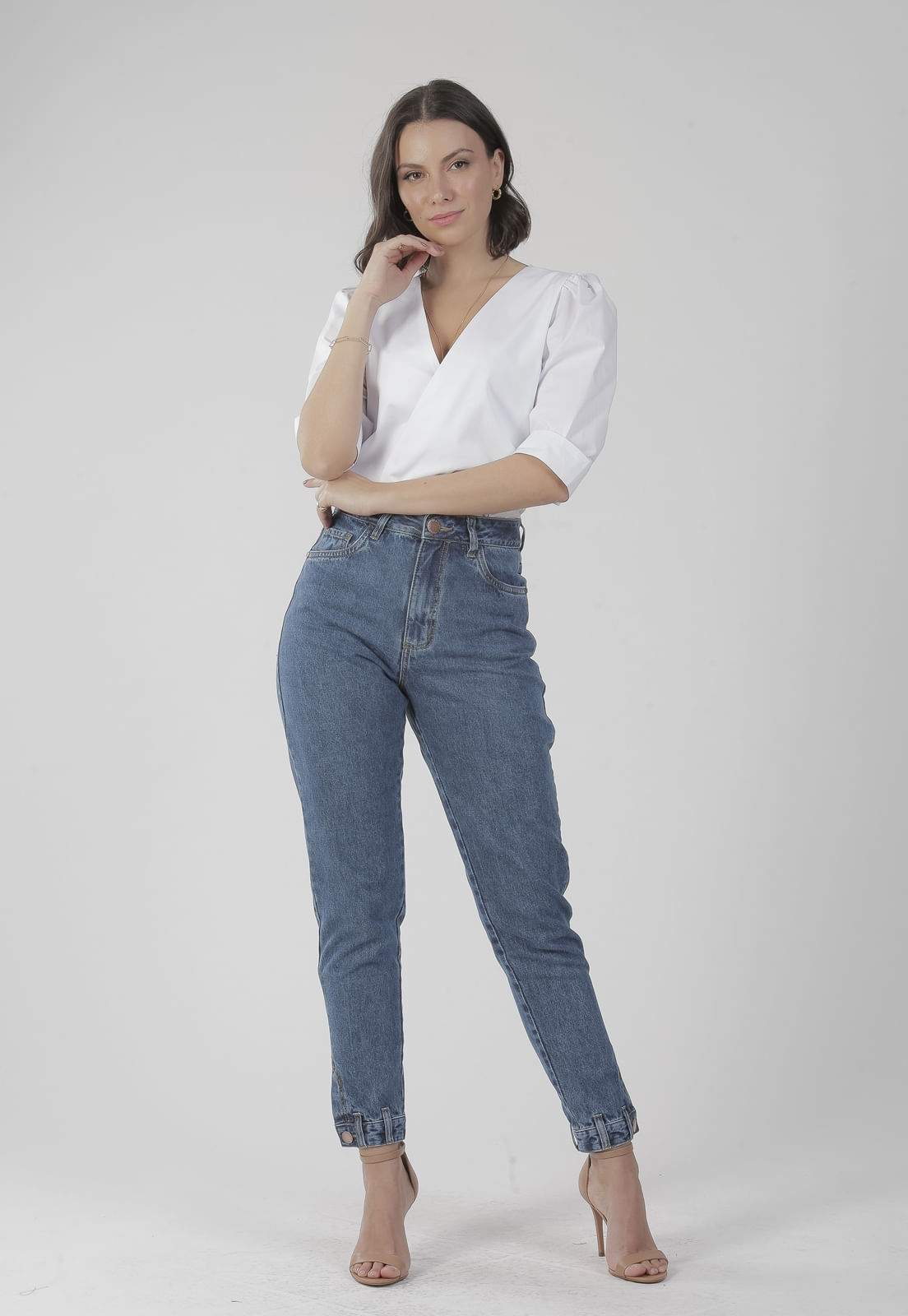 BLUSA TRAYMON TRICOLINE MANGA BUFANTE