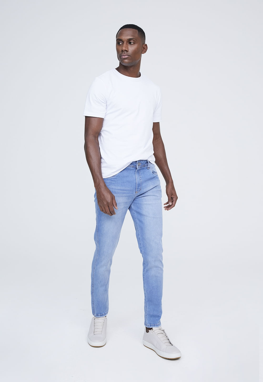 CALÇA JEANS TRAYMON SLIM 5 BOLSOS