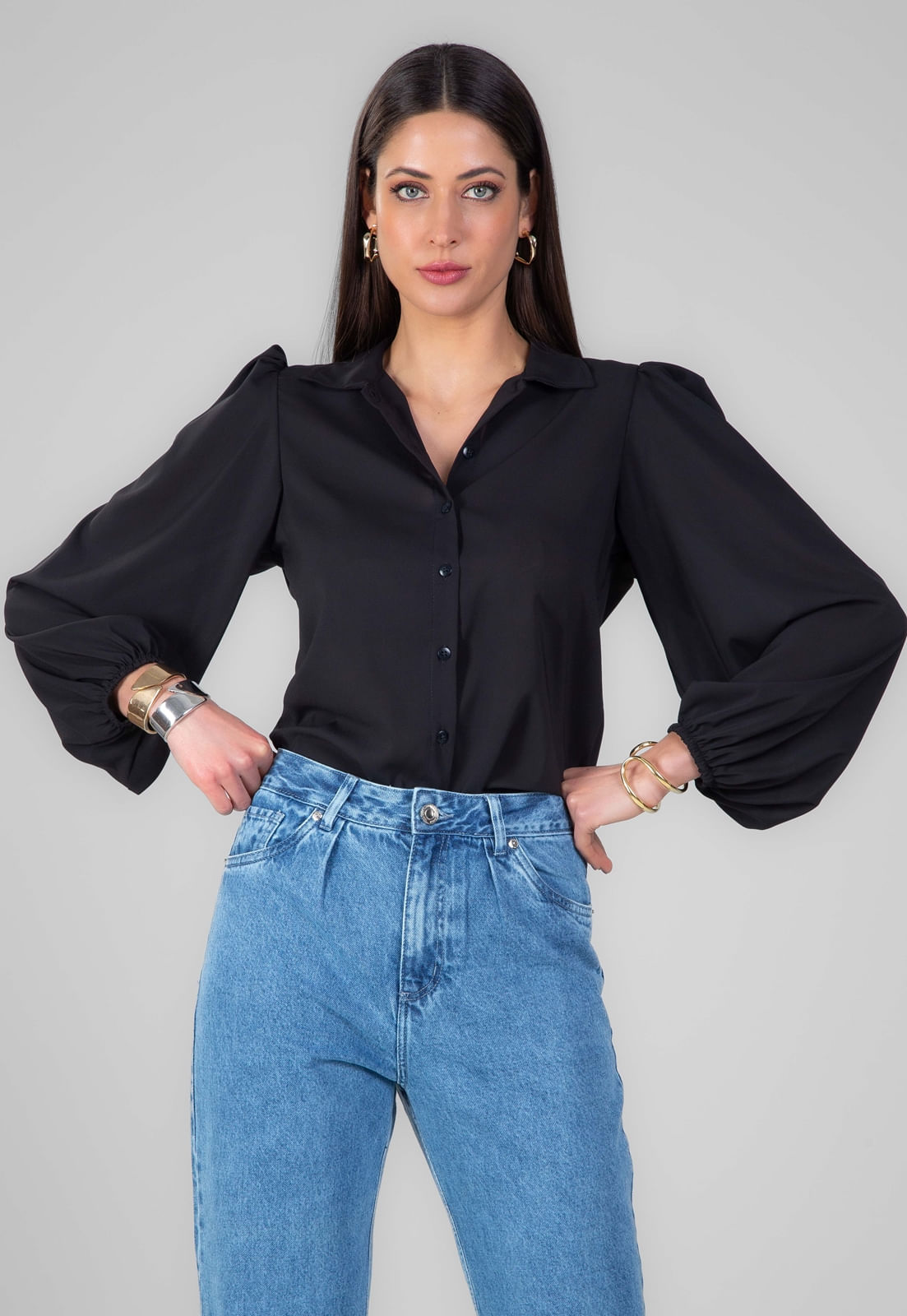 CAMISA TRAYMON MANGA LONGA BUFANTE
