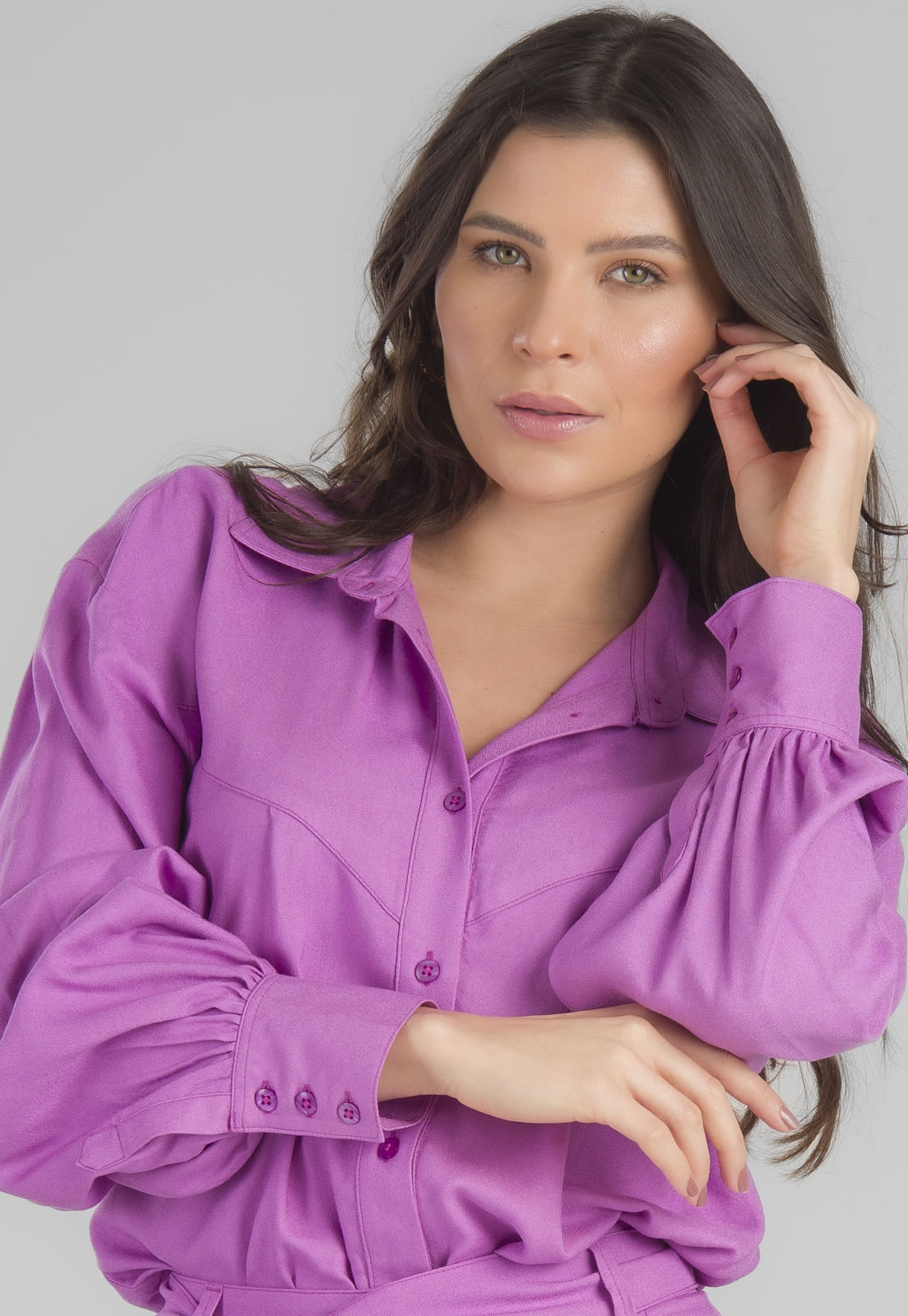 CAMISA VISCOSE TRAYMON MANGA LONGA