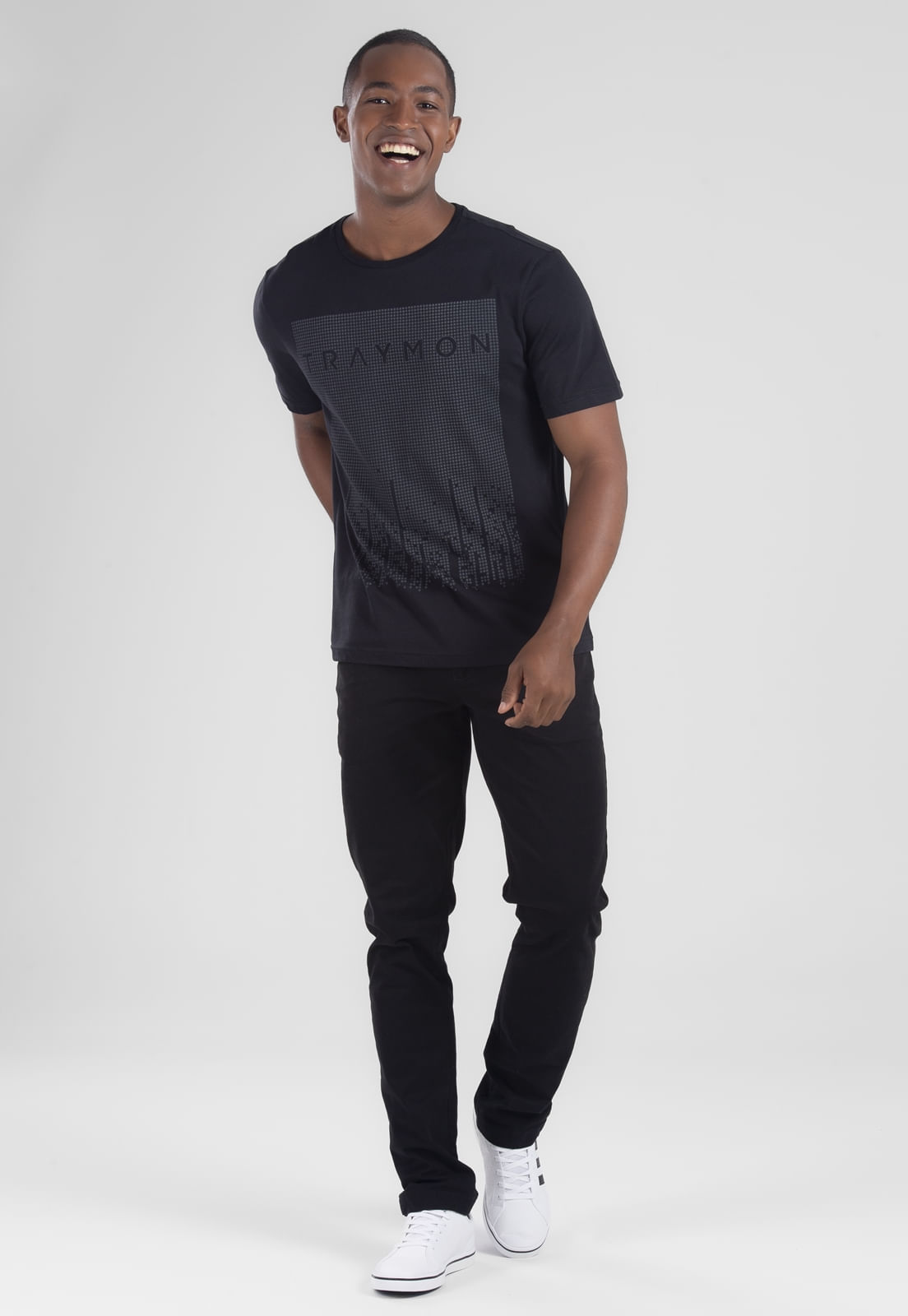 CAMISETA TRAYMON SLIM COM ESTAMPA