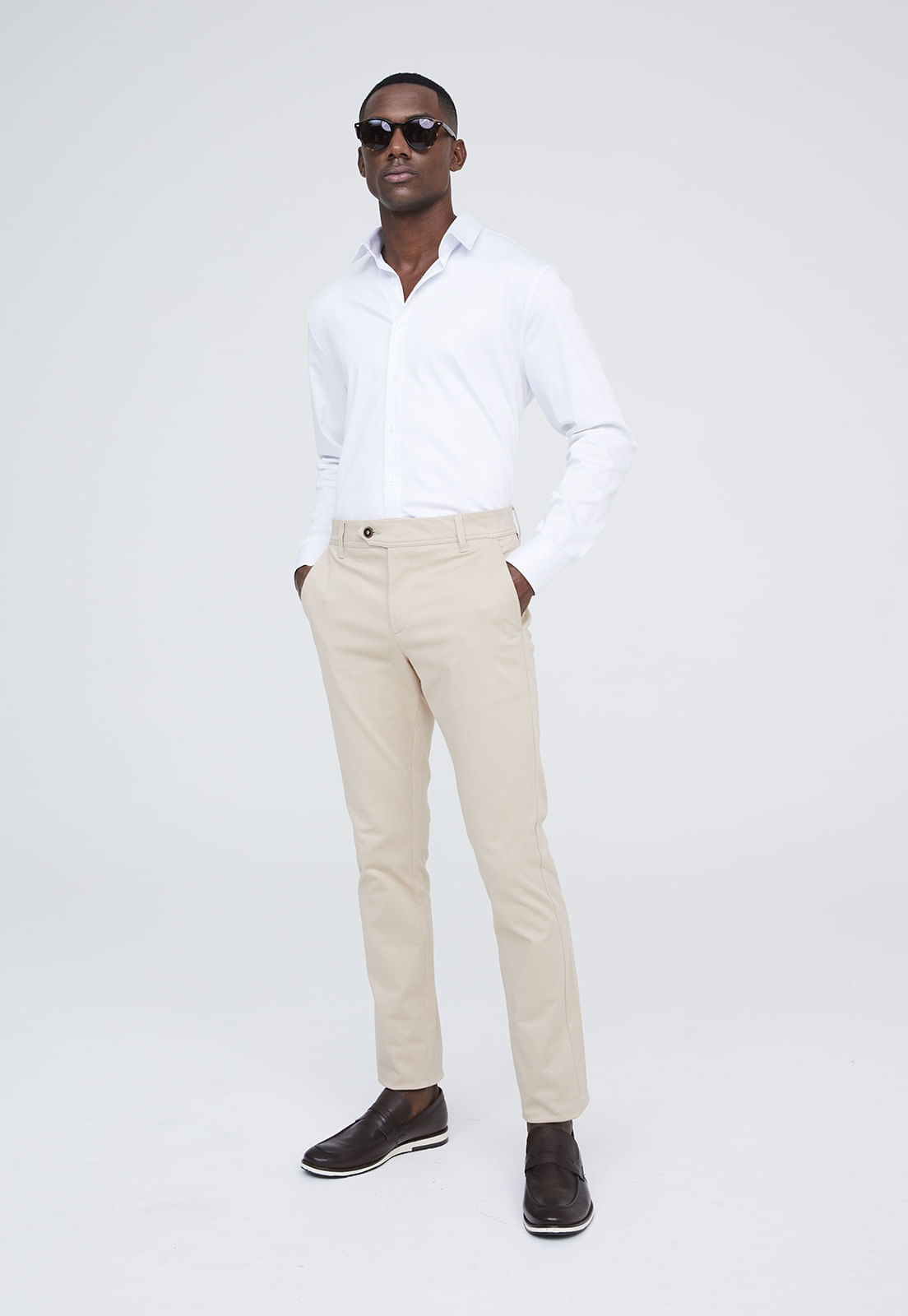 CALÇA SARJA TRAYMON SLIM ALFAIATARIA