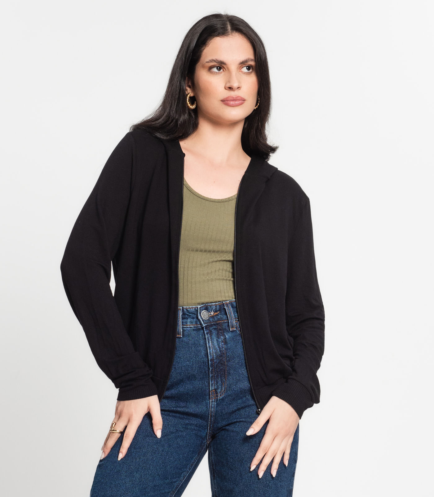 Jaqueta Básica Feminina Select Preto