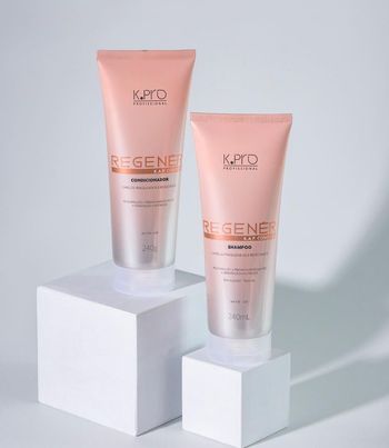 Kit K.Pro Profissional Regenér Shampoo Condicionador Leave-in Oil e Ampola (5 produtos)