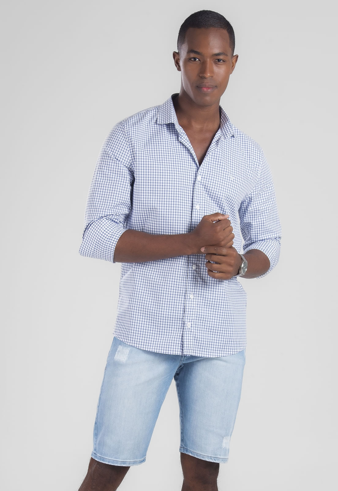 BERMUDA JEANS TRAYMON SLIM 5 BOLSOS