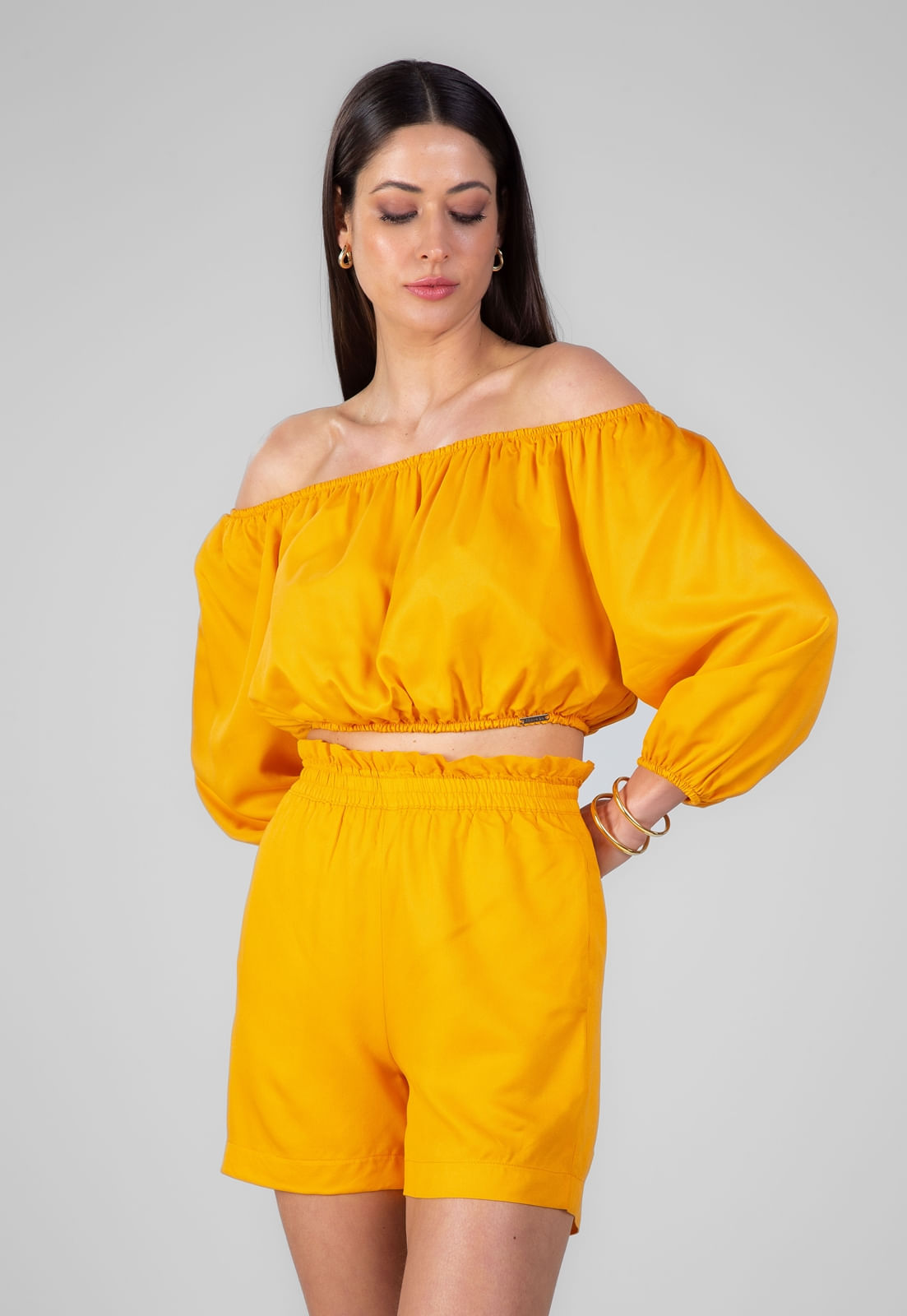 SHORT VISCOSE TRAYMON CÓS ELÁSTICO