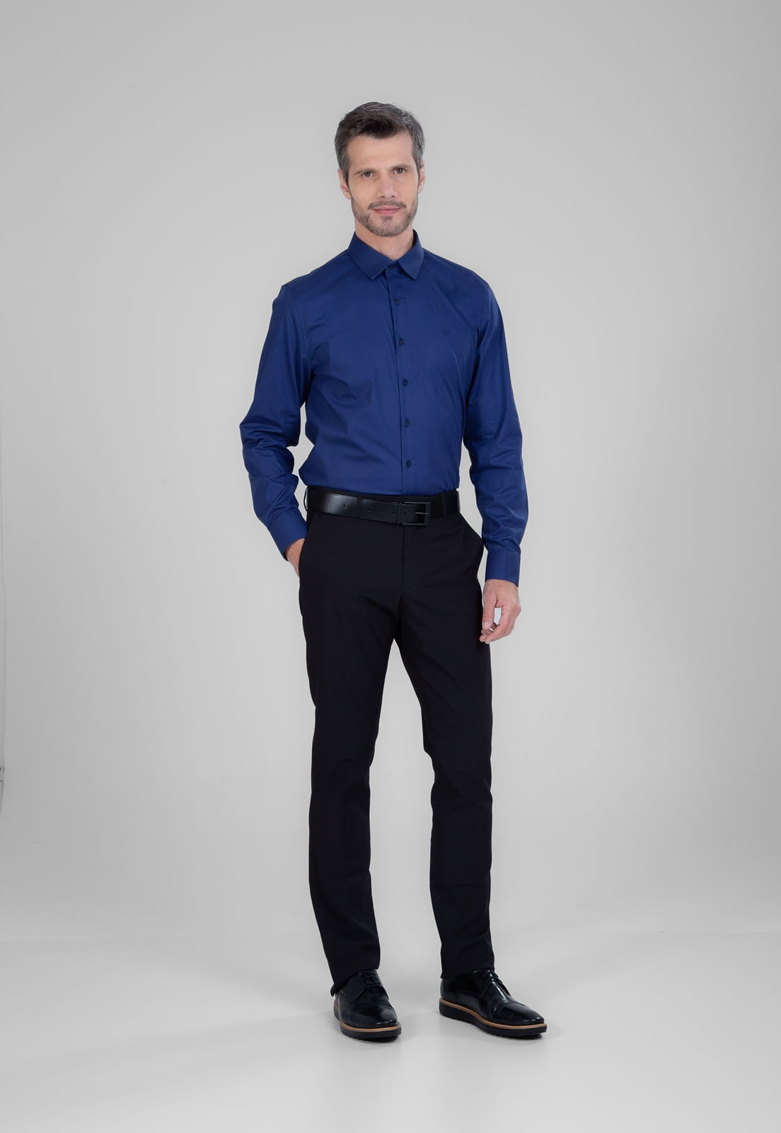 CAMISA TRAYMON SLIM DETALHE CONTRASTANTE