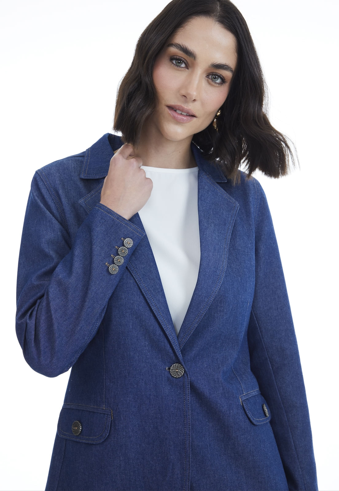 BLAZER JEANS TRAYMON ALONGADO