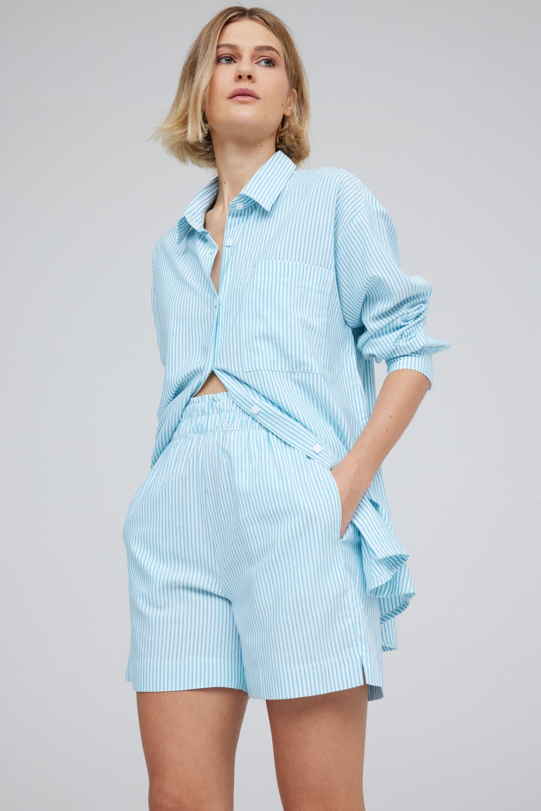 SHORT TRAYMON COMFY LISTRADO