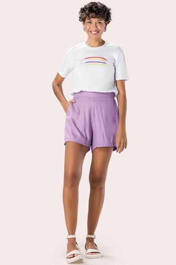 Blusa Feminina Modern com Glitter Marialícia Branco G / Branco