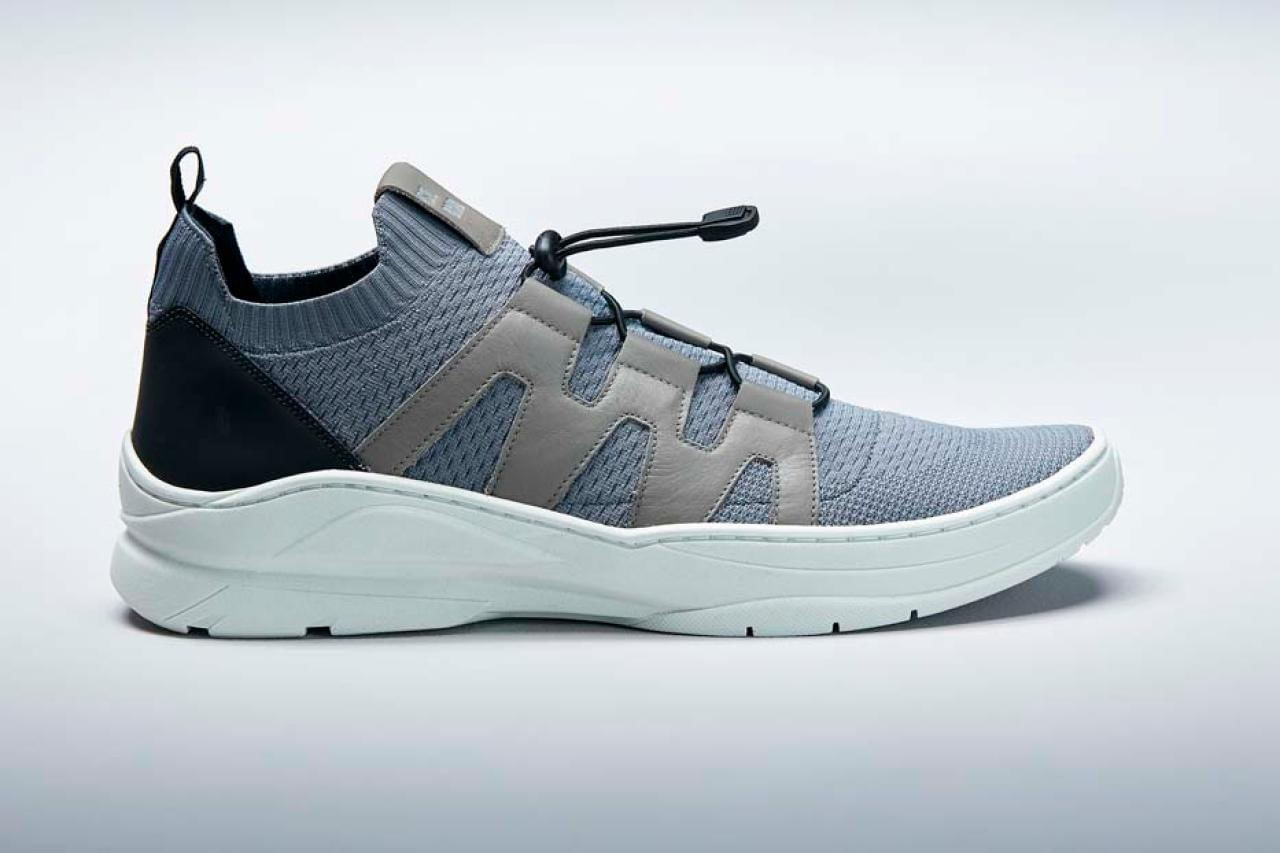Tênis Sneaker Malha Knit - Cinza