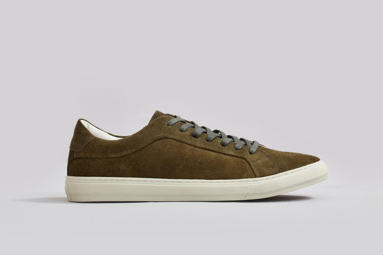 Tênis Casual Camurça - Verde Escuro