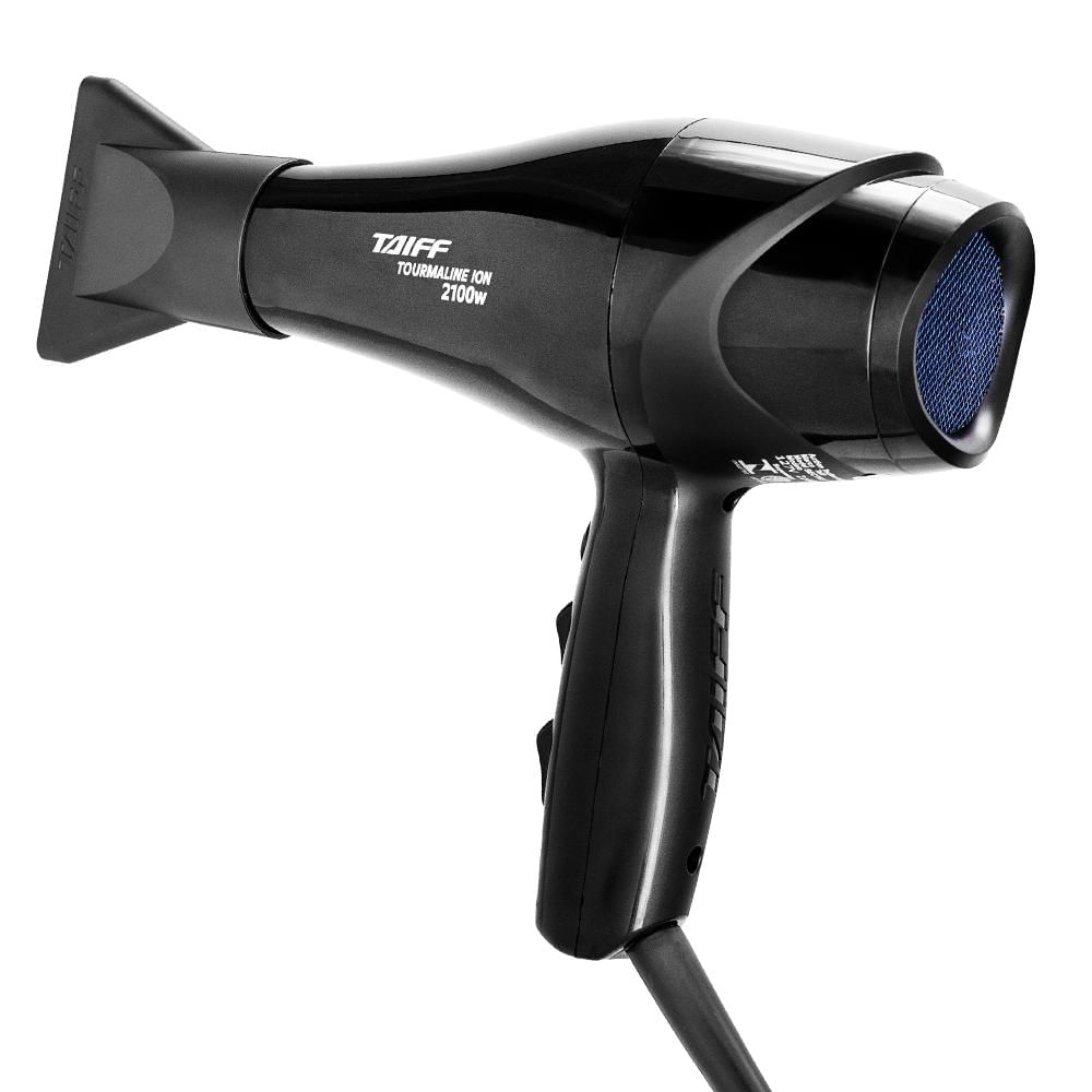 Secador de Cabelo Tourmaline Íon Preto Taiff 2100W 127V