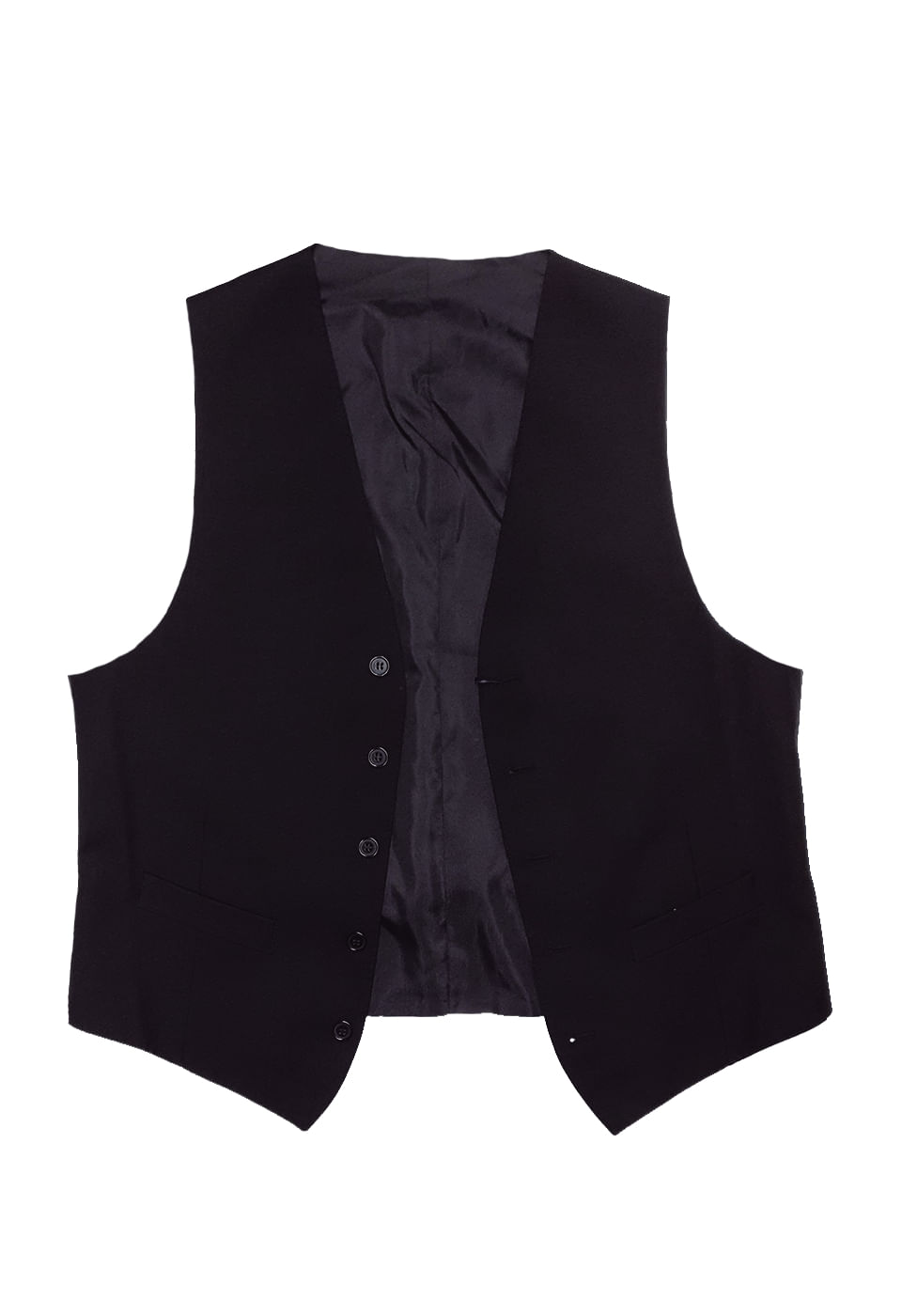 Colete Alfaiataria Liso - Preto