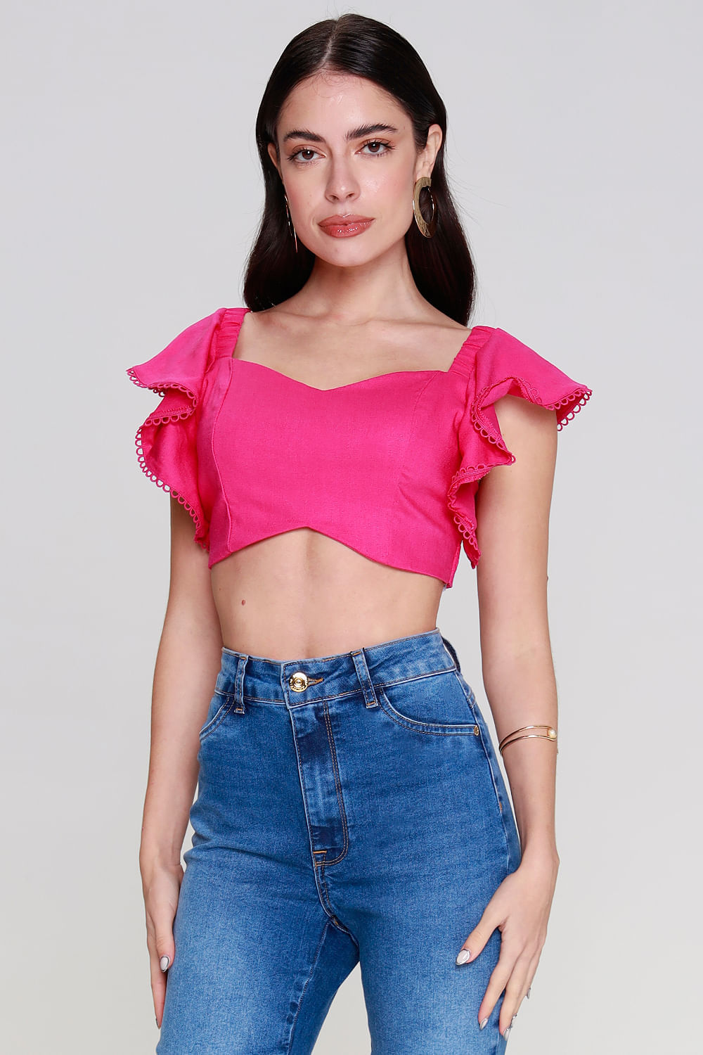 CROPPED ALFAIATARIA BABADOS