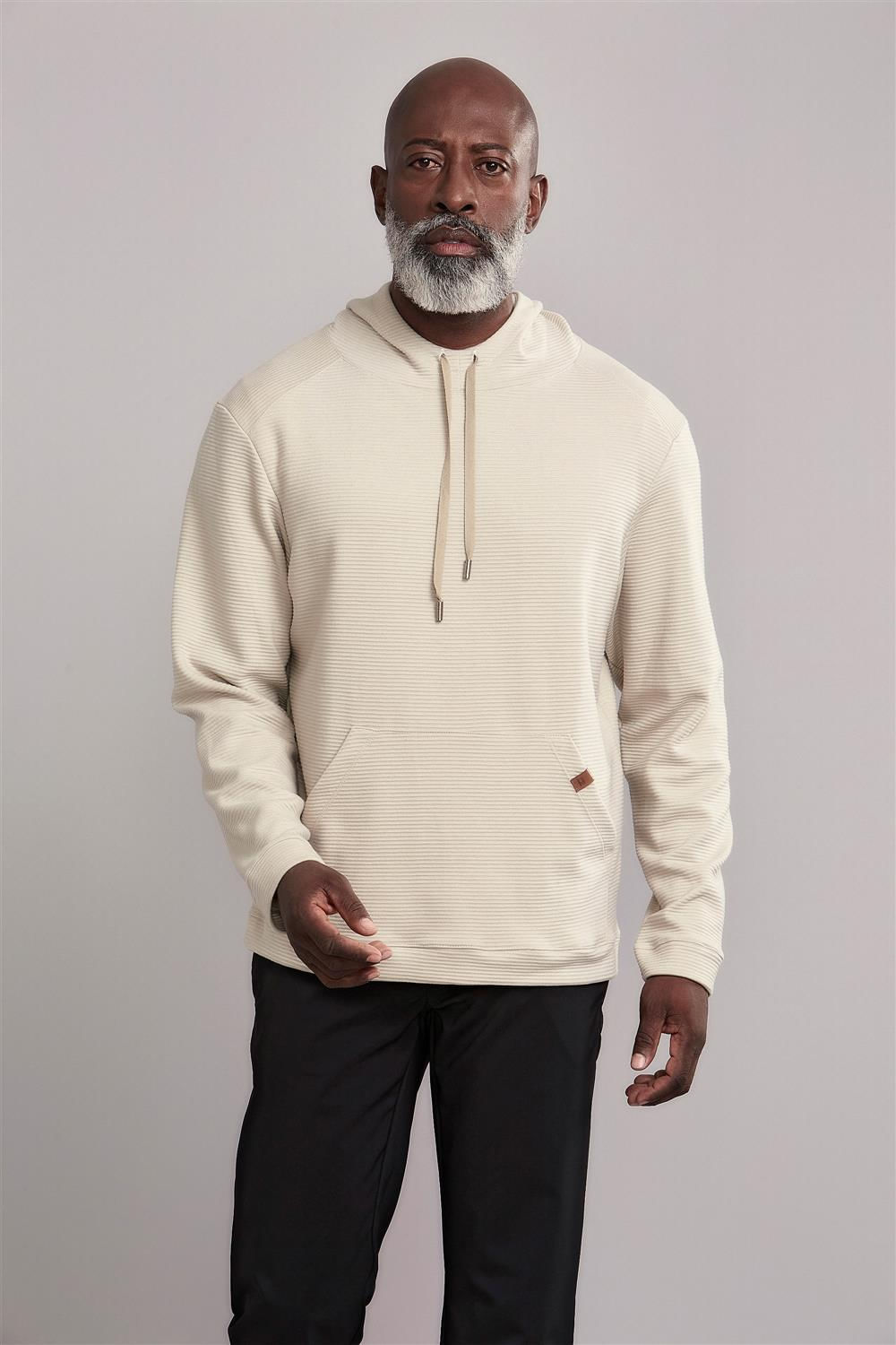Moletom Tecnocomfy  com Capuz Slim Fit - Bege Areia