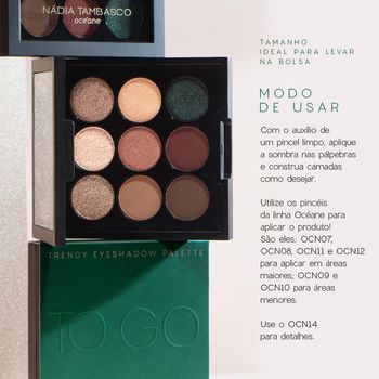 Paleta de Sombras Nádia Tambasco By Océane - To Go Trendy 7,2g