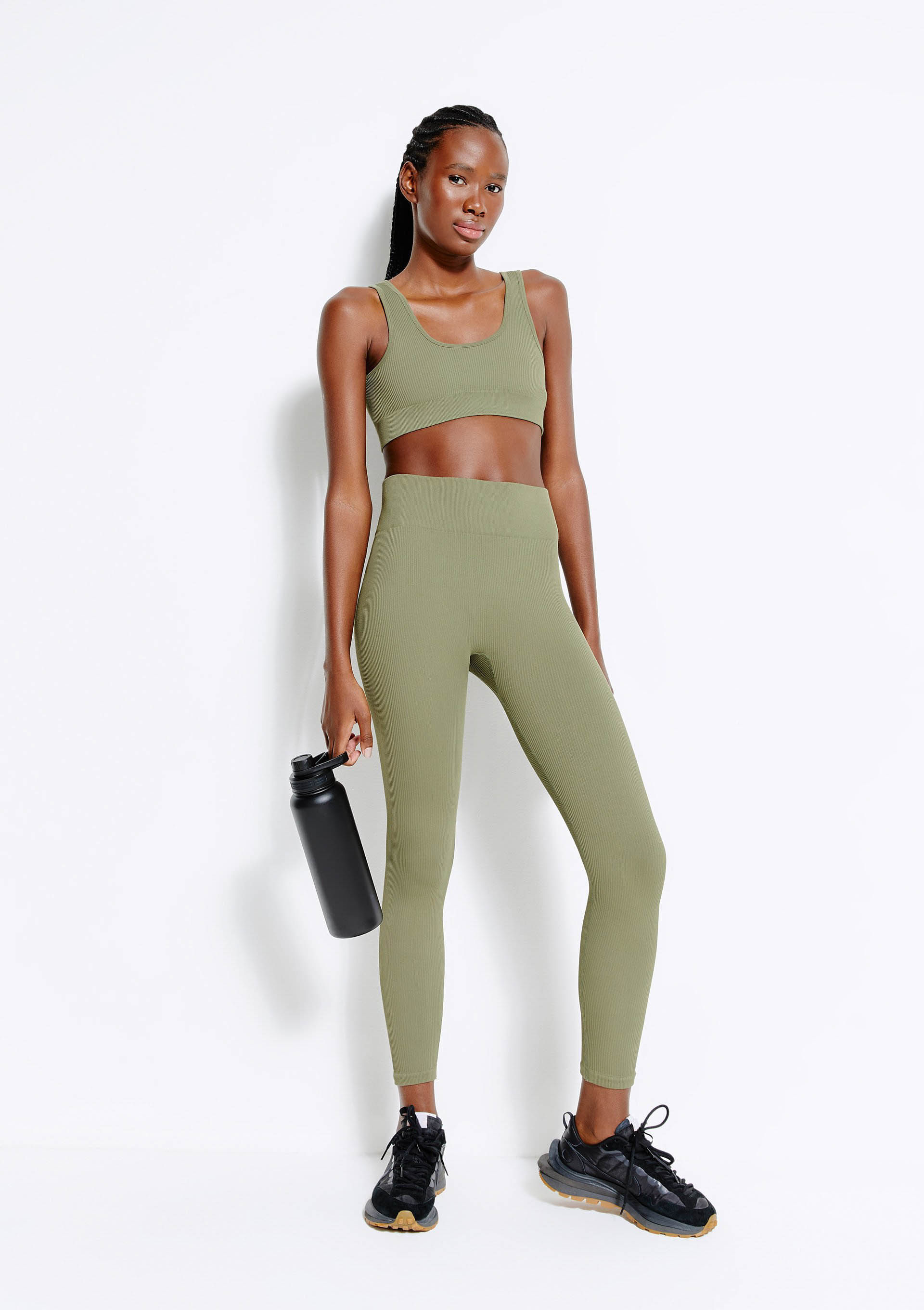 Calça Legging Esportiva Feminina Sem Costura