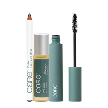 Kit Care Natural Beauty Máscara de Cílios Lápis para Olhos e Eye Sérum (3 produtos)