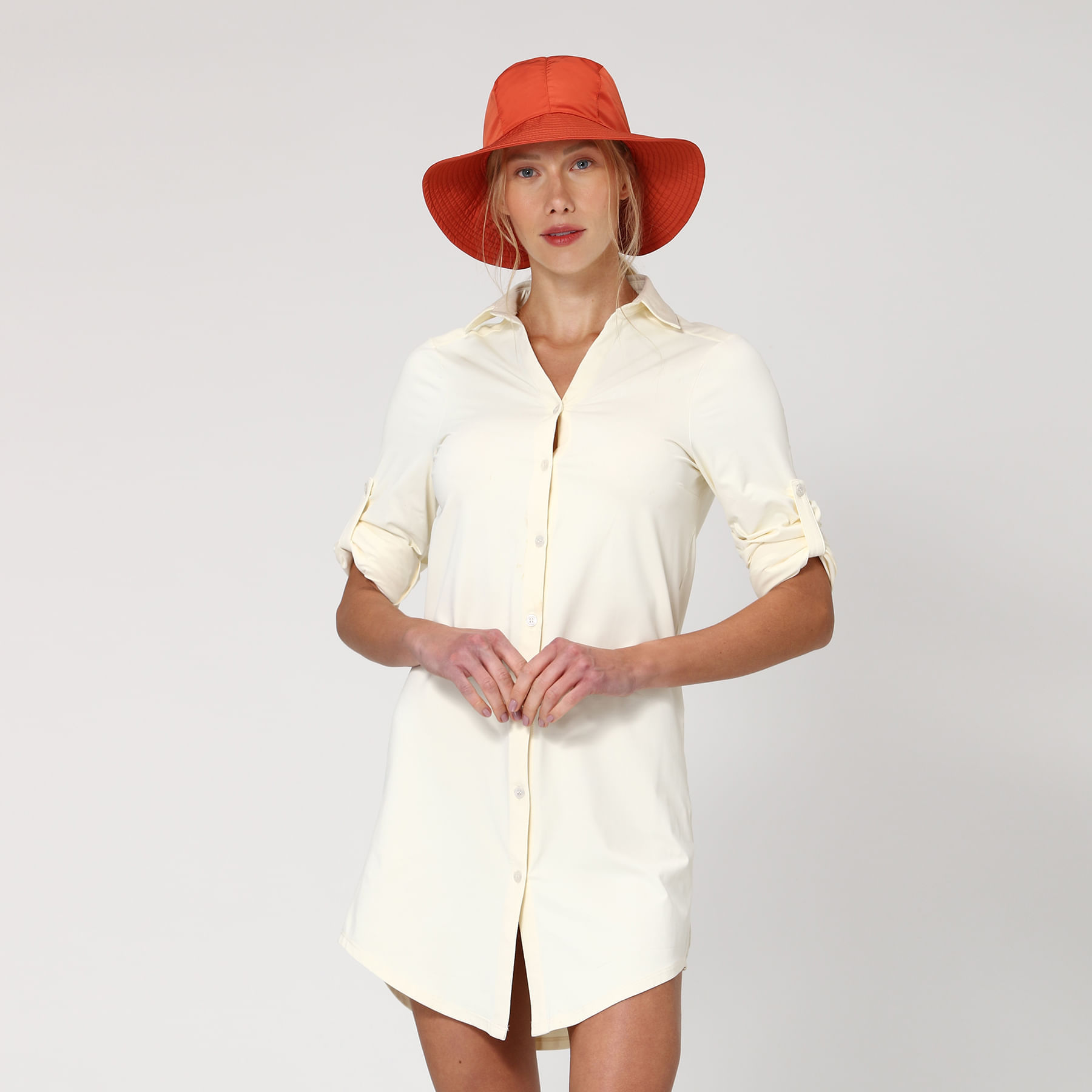 Saída de Praia UV Com Proteção Solar Copenhagen Off White
