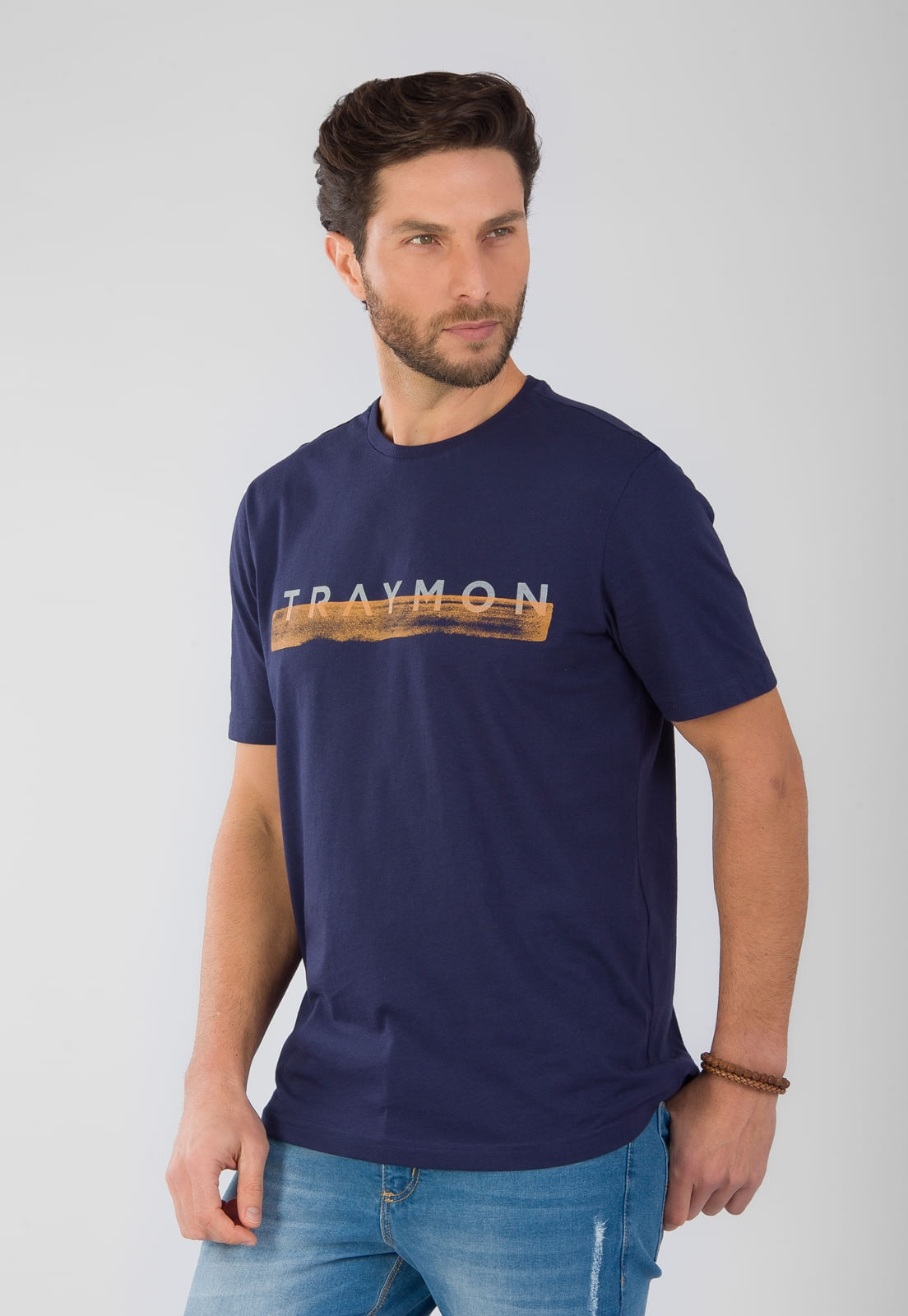 CAMISETA TRAYMON SLIM COM ESTAMPA