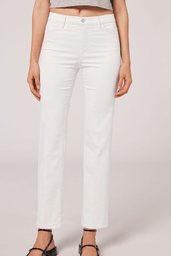Calça Jeans Comfort Eco - Off-White P / Off-White