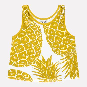 Blusa Cropped Infantil Menina Nanai 6 / Branco