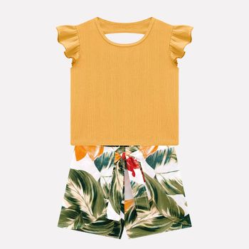 Conjunto Infantil Menina Nanai 4 / Amarelo
