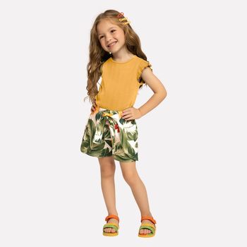 Conjunto Infantil Menina Nanai 4 / Amarelo