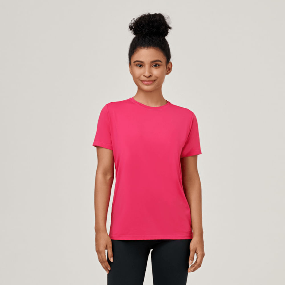 Camisa UV Feminina Com Proteção Solar Uvpro Pink