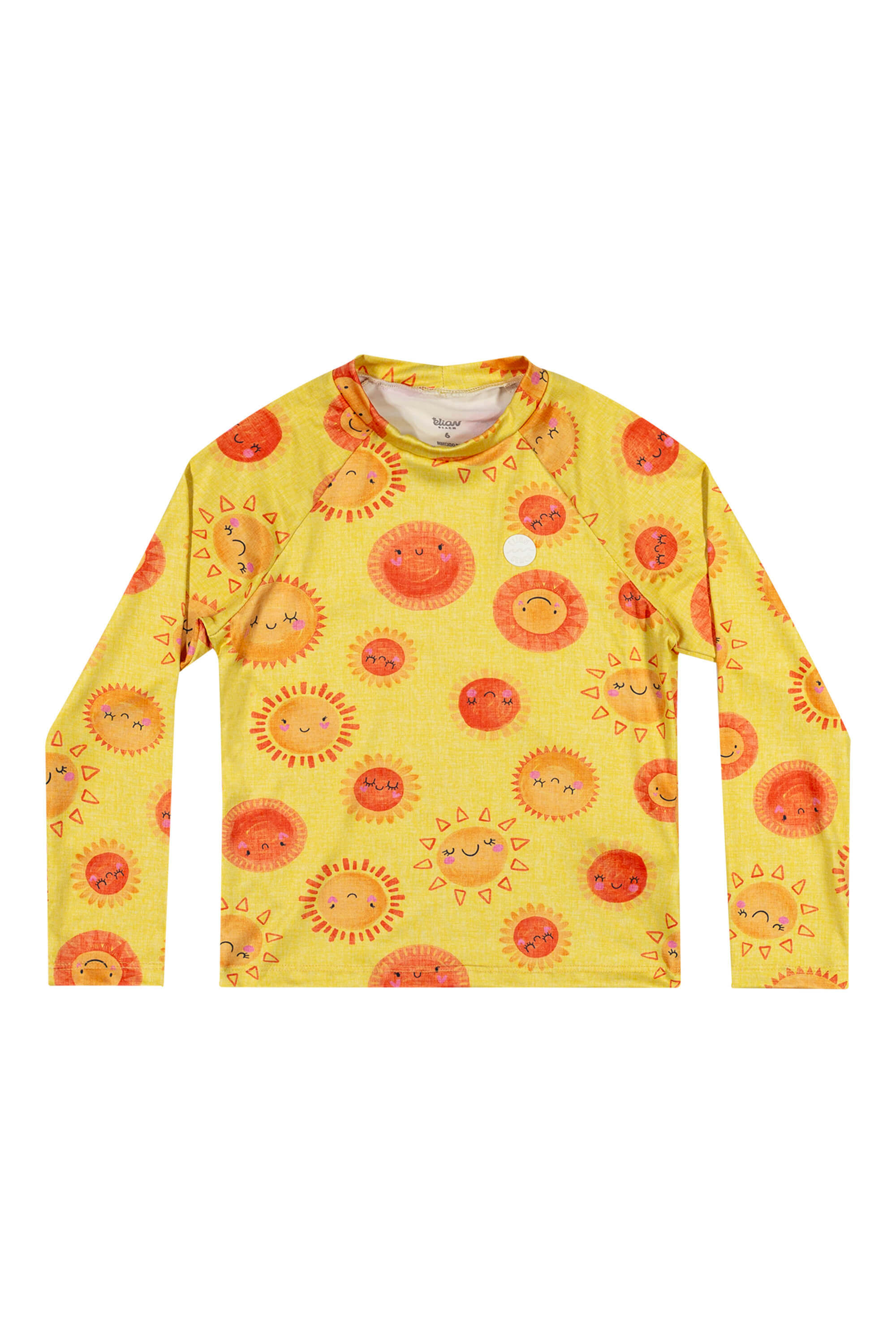 Blusa Infantil Menina Moda Praia Elian Amarelo