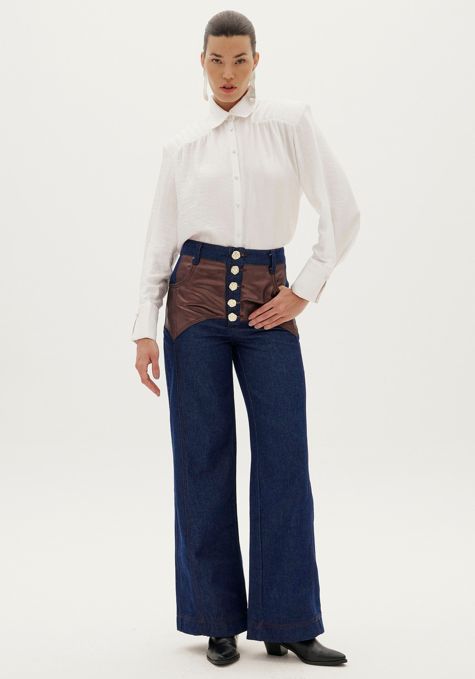 Camisa Manga Longa Rubi Branco
