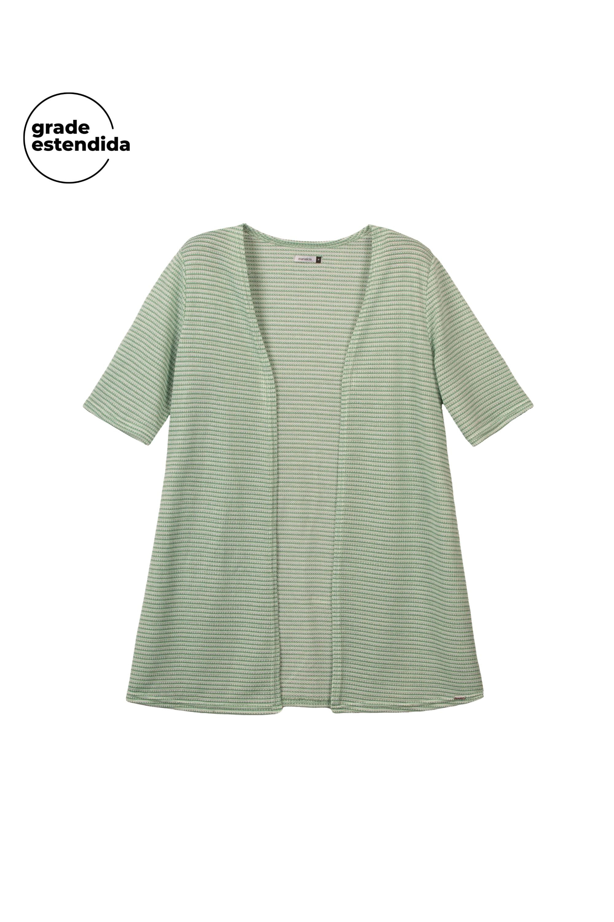 Kimono Feminino Crochê Marialícia Verde