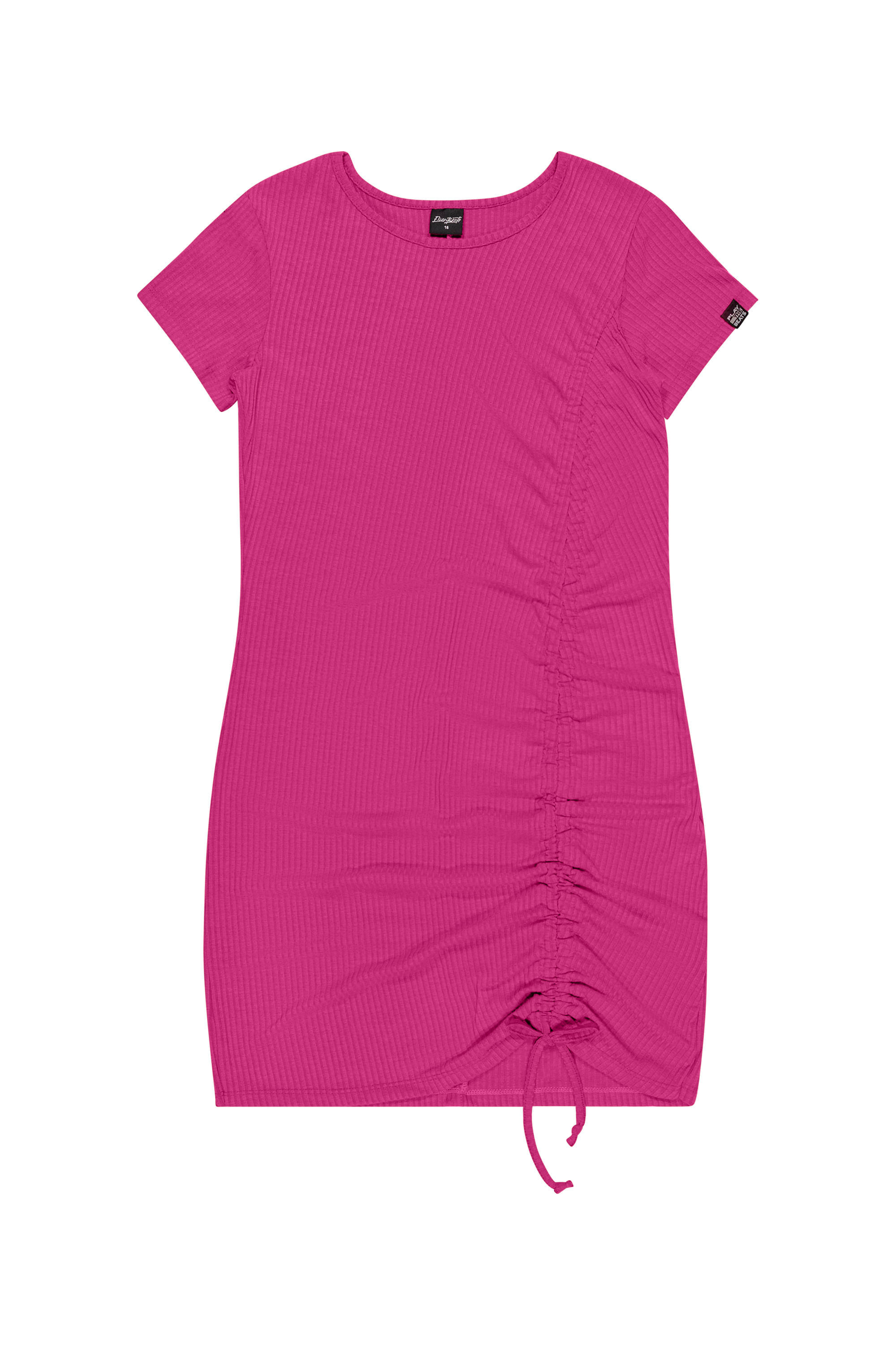 Vestido Juvenil Feminino Canelado Beats Rosa