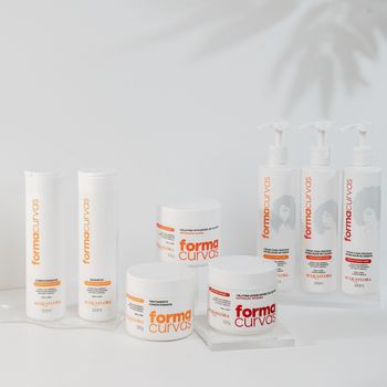 Kit Acquaflora Forma Curvas Shampoo Creme de Pentear Cachos e Gelatina Intensa (3 produtos)