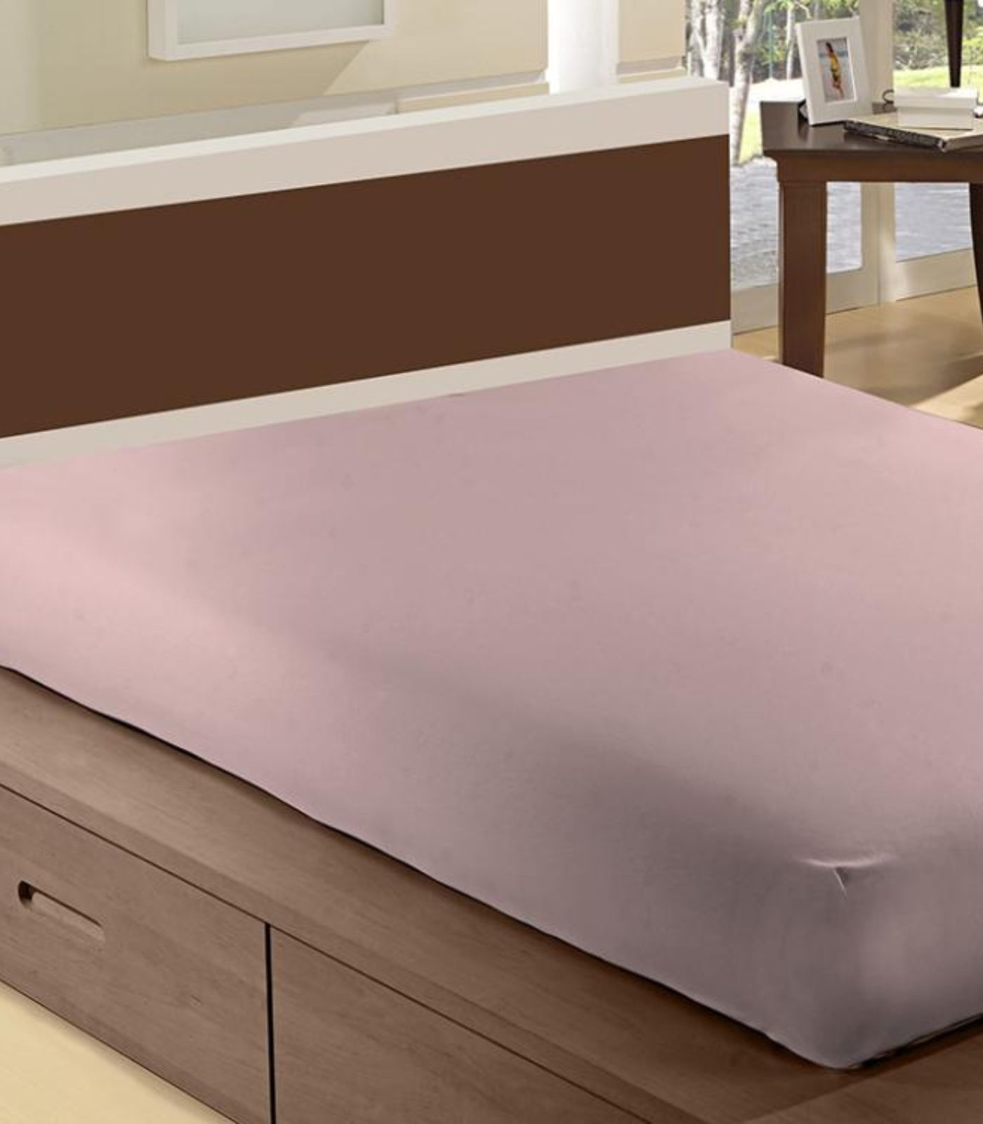 Lençol Avulso Casal Microfibra Com Elástico Camesa Rosa
