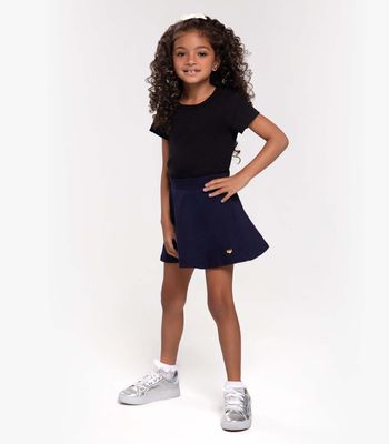 Saia Infantil Feminina Trick Nick Azul 12 / Azul