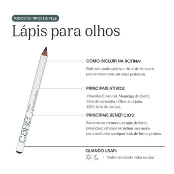 Kit Care Natural Beauty Máscara de Cílios Lápis para Olhos e Batom Poweful Red (3 produtos)