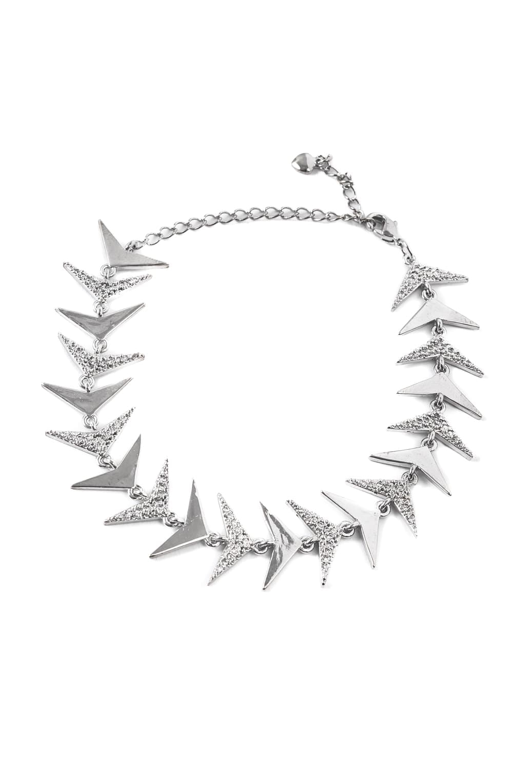 Pulseira Fluir com Banho em Ródio Branco