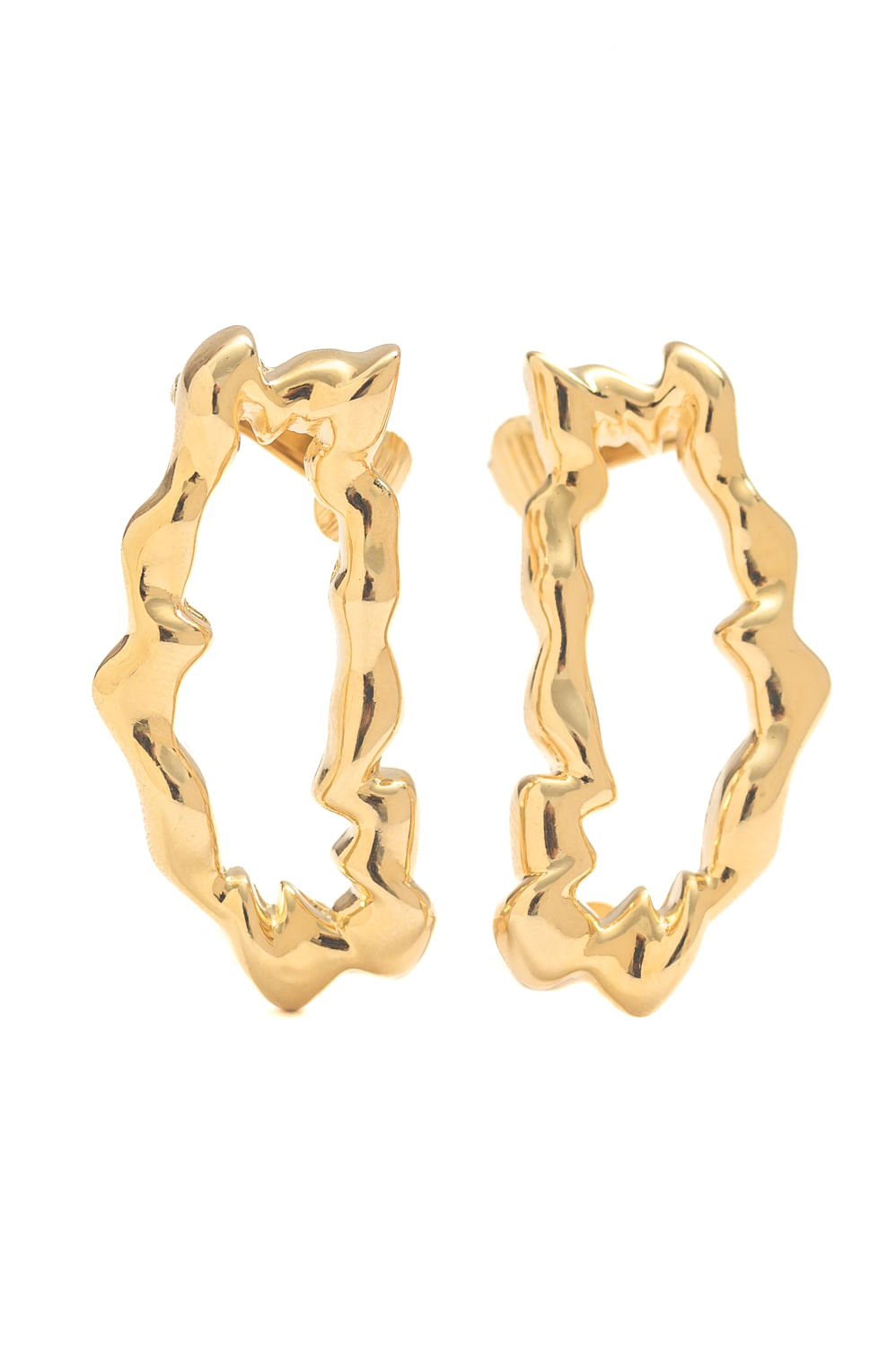 Brinco Oasis com Banho em Ouro 18k